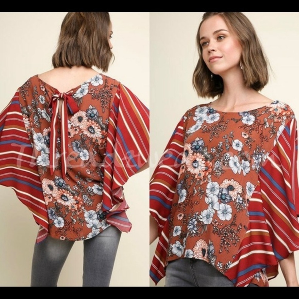 BAYLEY Floral Dolman Top